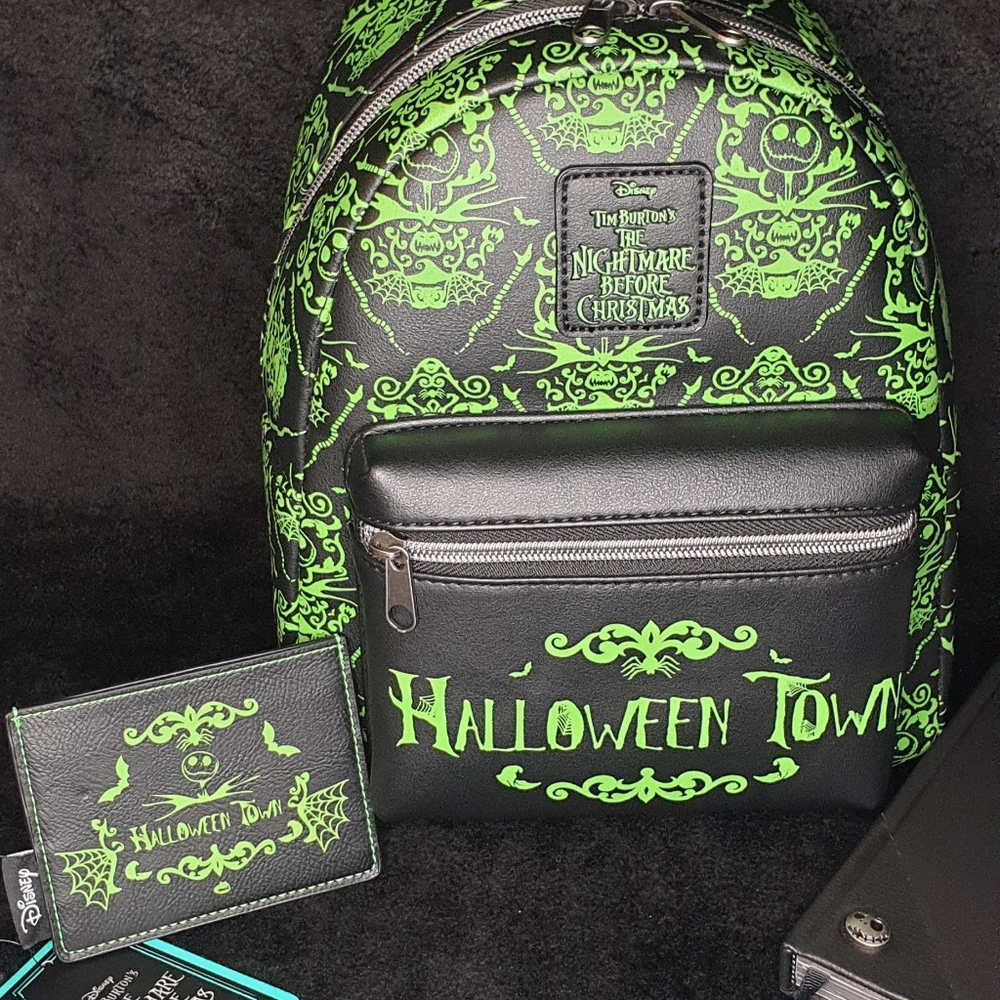 Loungefly NBC Glow Backpack +Card Holder NWT